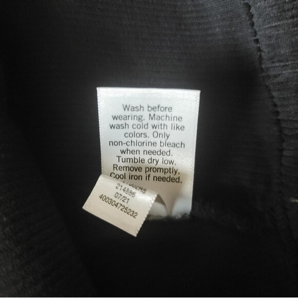 SO Black Corduroy Skirt High Waist Front Slit Juniors Size 5/27W - Picture 6 of 6